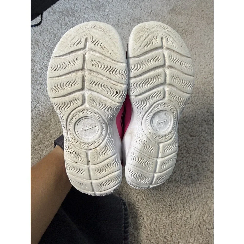 Nike Flex Runner Pink Slip-On Sneakers girls size 13.5